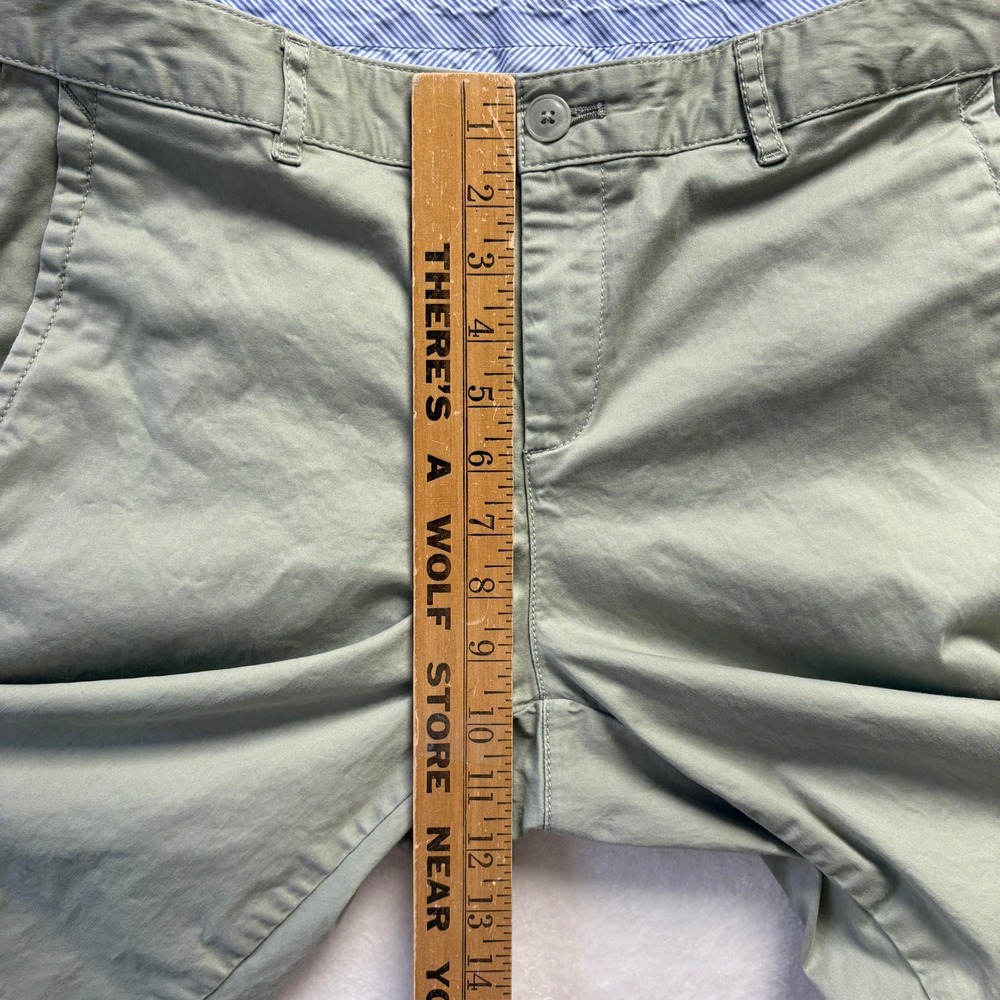 LL Bean Pants Women Sz 8 Reg Olive Green Cotton Casual Chino Classic Preppy - Picture 3 of 11